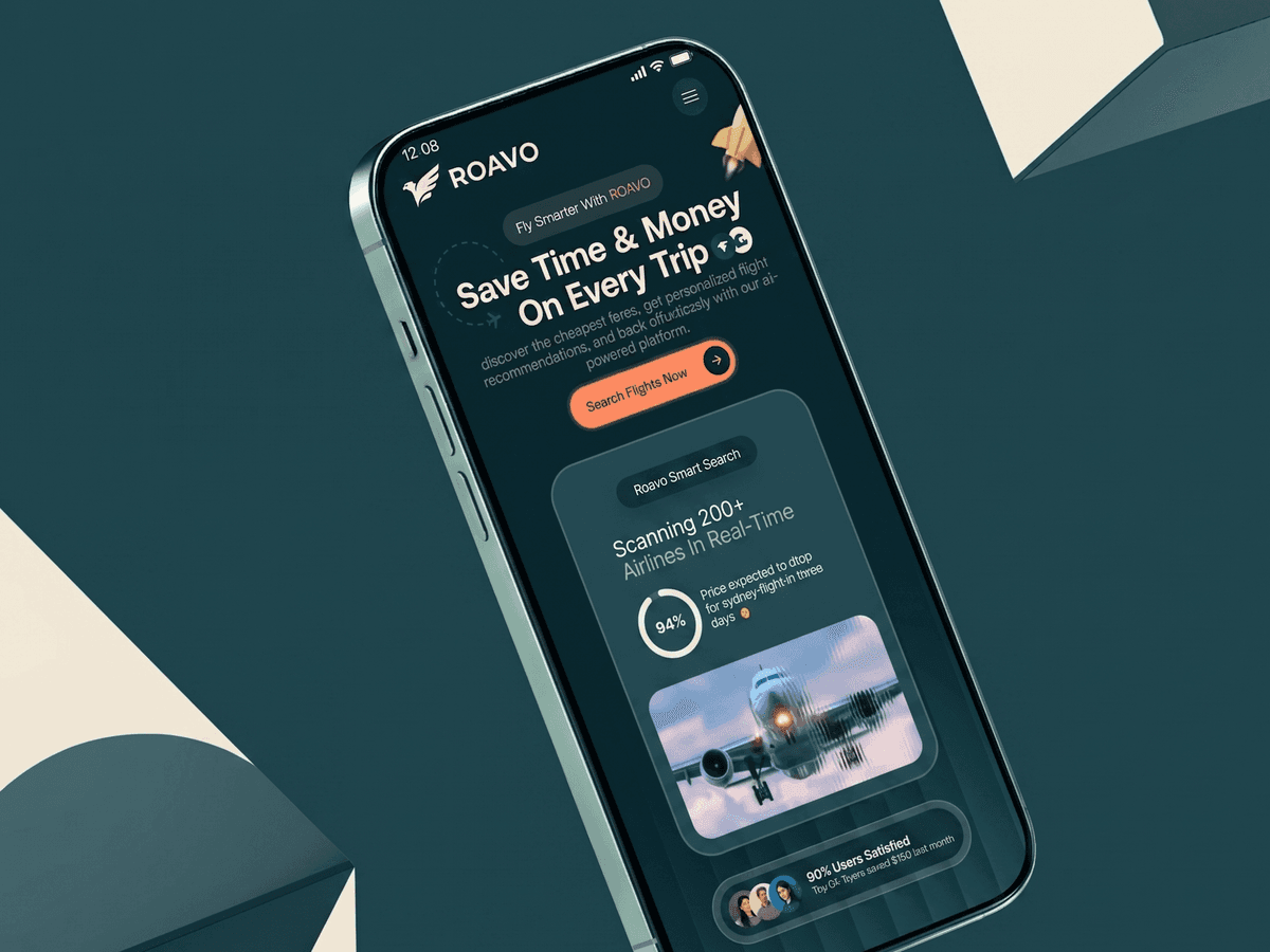 Roavo mobile view