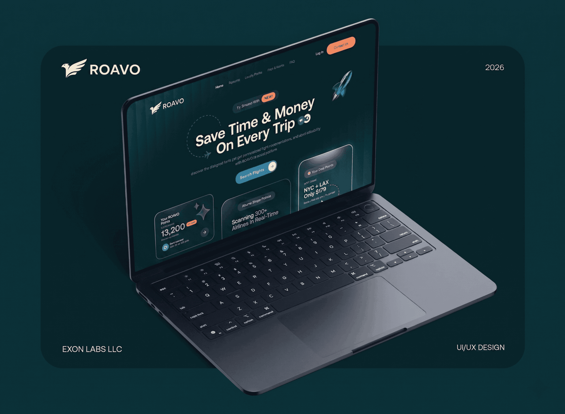 Roavo desktop — AI-powered flight search and booking